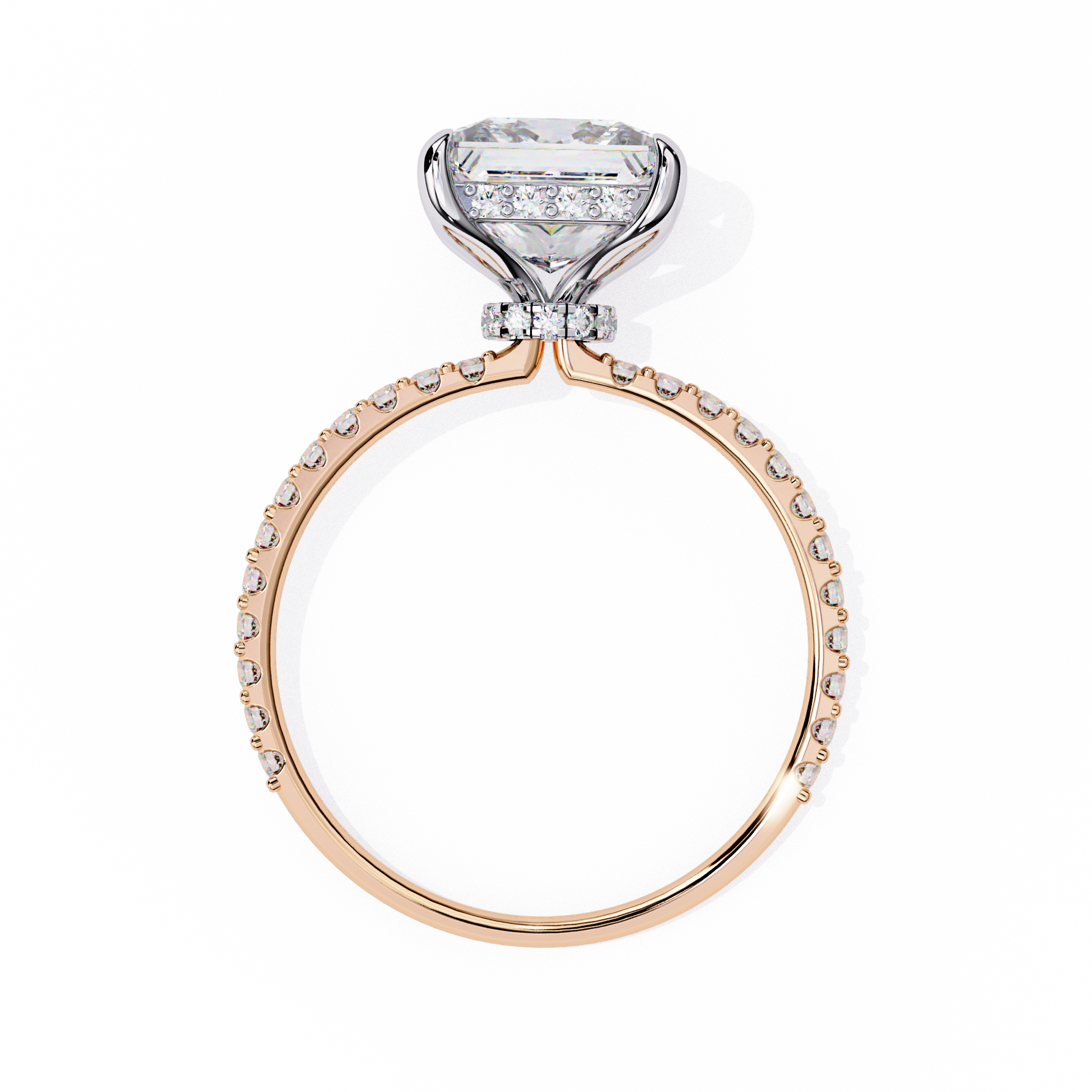 Buy 2.65ct Princess Cut Natural Diamond Ring Solitairekart.